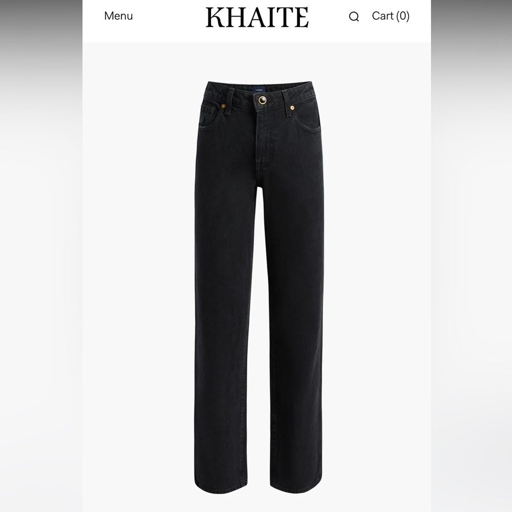 Khaite Danielle black jeans Prescott